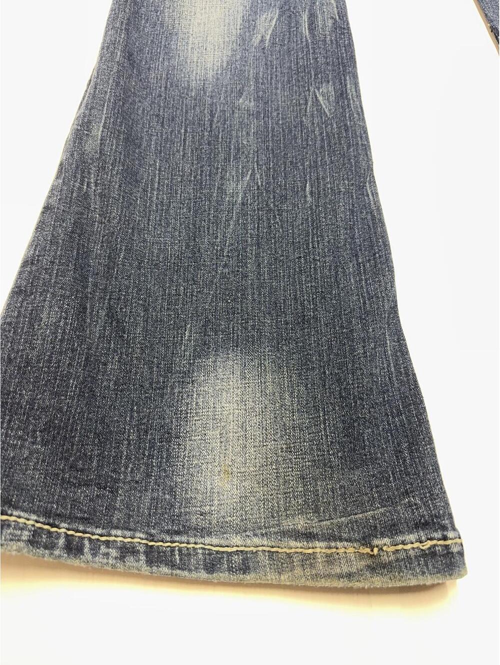 Dollhouse RK-2242 Distressed Bootcut Jeans Juniors Size 9 Stretch Medium Wash - Picture 11 of 12